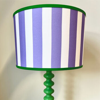 Carnival Lampshade In Lilac Stripe, 5 of 5