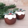 Mini Clay Christmas Pudding, thumbnail 1 of 6