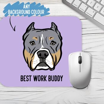 Personalised Pitbull Mouse Mat, 2 of 4