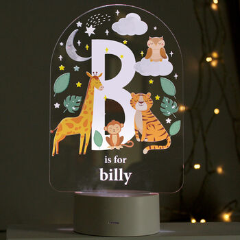 Gifts For Children Cute Baby Animals Alphabet Light, 6 of 8