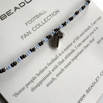 West Ham United Women Fan Bead Bracelet With Charms, 2 of 5