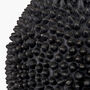 Black Ceramic Sea Urchin Table Lamp With White Shade, thumbnail 4 of 9