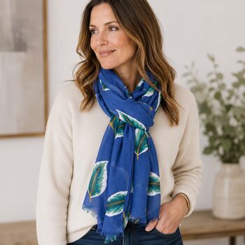 Large Tropical Leaf Scarf, 2 of 7