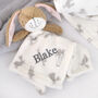 Personalised Unisex Bunny Comforter And Blanket Set, thumbnail 4 of 6