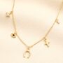 Luck Charms Pendant Necklace In Gold, thumbnail 1 of 3