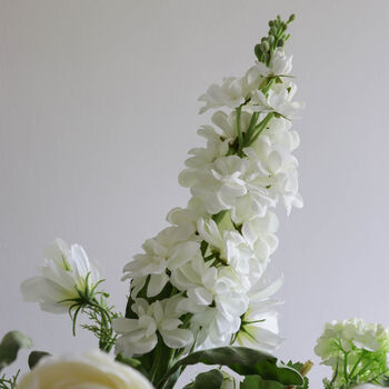 Faux White Flower Arrangement, 4 of 5