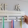 Rugby Personalised Medal Hanger, thumbnail 4 of 5