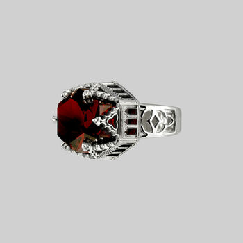 Garnet Cz Cathedral Ring, 6 of 6