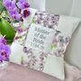 Mother Of The Bride Floral Cushion, thumbnail 1 of 8