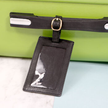 Personalised Leather Luggage Tag, 8 of 9