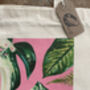 Illustrated Cheeseplant Cotton Tote, thumbnail 2 of 3