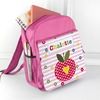 Personalised Girl's Pink Mini Rucksack, 2 of 12