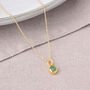 Gem Dot Chrysoprase May Birthstone Necklace, thumbnail 2 of 5