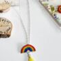 Handmade Rainbow Tassel Pendant Stand Up Gift, thumbnail 6 of 7