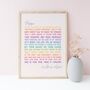 Personalised Wise Words Print, thumbnail 1 of 2