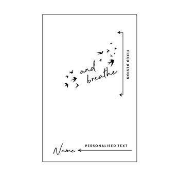And Breathe Personalised Luxury Journal Notebook, 2 of 12