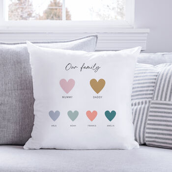 Our Famiy Personalised Cushion, 4 of 5