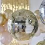 Gold Disco Ball Hanging Decoration, thumbnail 3 of 5