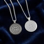 Celtic Happiness Mandala Personalised Silver Necklace, thumbnail 8 of 12