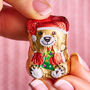 Set Of Three Christmas Chocolate Teddy Bears, thumbnail 1 of 1