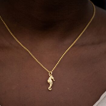 Personalised Seahorse Charm Necklace, 2 of 11