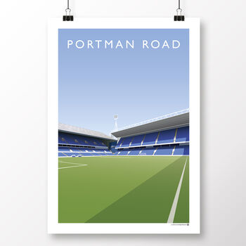Ipswich Portman Road Sir Bobby Robson Stand Poster, 2 of 8