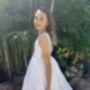 Ember In Ivory ~ Party Or Flower Girl Dress, thumbnail 2 of 6