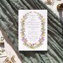 Spring Flowers Evening Invitations And Envelopes, thumbnail 2 of 8