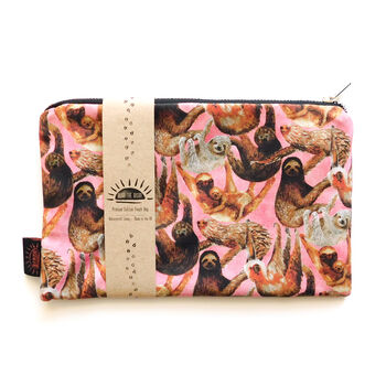 Sleuth Of Sloths Print Pouch Bag, 3 of 4