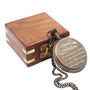 The Regent Custom Open Face Pocket Watch For Graduation Gift, thumbnail 7 of 11