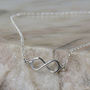 Sterling Silver Infinity Necklace, thumbnail 1 of 6