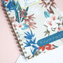 Personalised Teacher Notebook | Tropical Teal, thumbnail 2 of 3