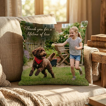 Personalised Cushion With Double Sided Photo Print, 7 of 12