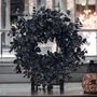 Handmade 38cm Black Eucalyptus Wreath, thumbnail 2 of 6