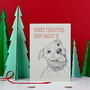 Staffordshire Bull Terrier Christmas Card, thumbnail 1 of 2