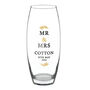 Wedding Anniversary Gifts Personalised Flower Vase Mr And Mrs, thumbnail 6 of 6
