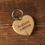 Cornish Gifts 'Bleddy Ansum' Oak Heart Keyring, thumbnail 1 of 3