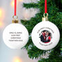 Personalised Ceramic Photo Bauble, thumbnail 1 of 4