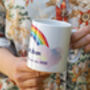 Personalised Balloon Rainbow Teacher Mug, thumbnail 2 of 2