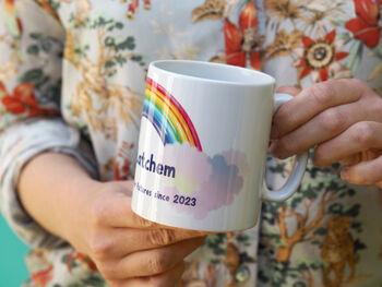 Personalised Balloon Rainbow Teacher Mug, 2 of 2