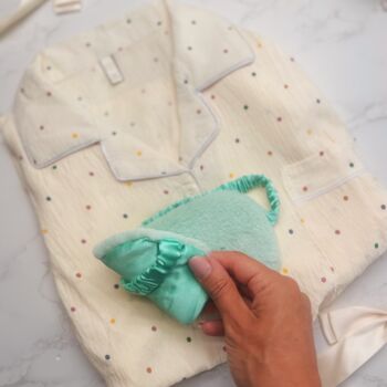Christmas Pyjama Gift Set – Spotty Pastel Pjs With Eye Mask – Ideal For Her And Teens, 4 of 10
