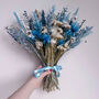 Blue Dried Flower Bouquet With Daisies, thumbnail 6 of 7