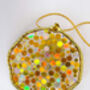 Statement Disco Necklace With Gold Glitter, thumbnail 10 of 12