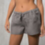 Linen Pyjama Shorts, thumbnail 4 of 12