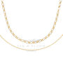18k Gold Thick Link Chain Necklace Set, thumbnail 2 of 10