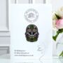 Dia De Los Muertos Sugar Inspired Skull Pin, thumbnail 1 of 8