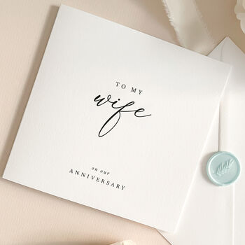 Luxury Anniversay Card For Wife With Wax Seal, 2 of 9