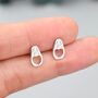 Matryoshka Doll Stud Earrings In Sterling Silver, thumbnail 5 of 11