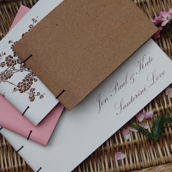 Personalised Leather Wedding Guest Book, 6 of 12