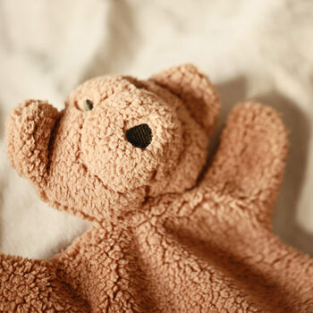 Personalised Soft Teddy Bear Comforter For Newborn, 3 of 11
